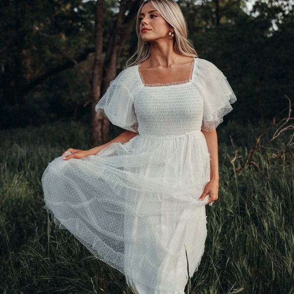 IVORIE KAI Camille white dress Size: SMALL - Picture 2 of 7